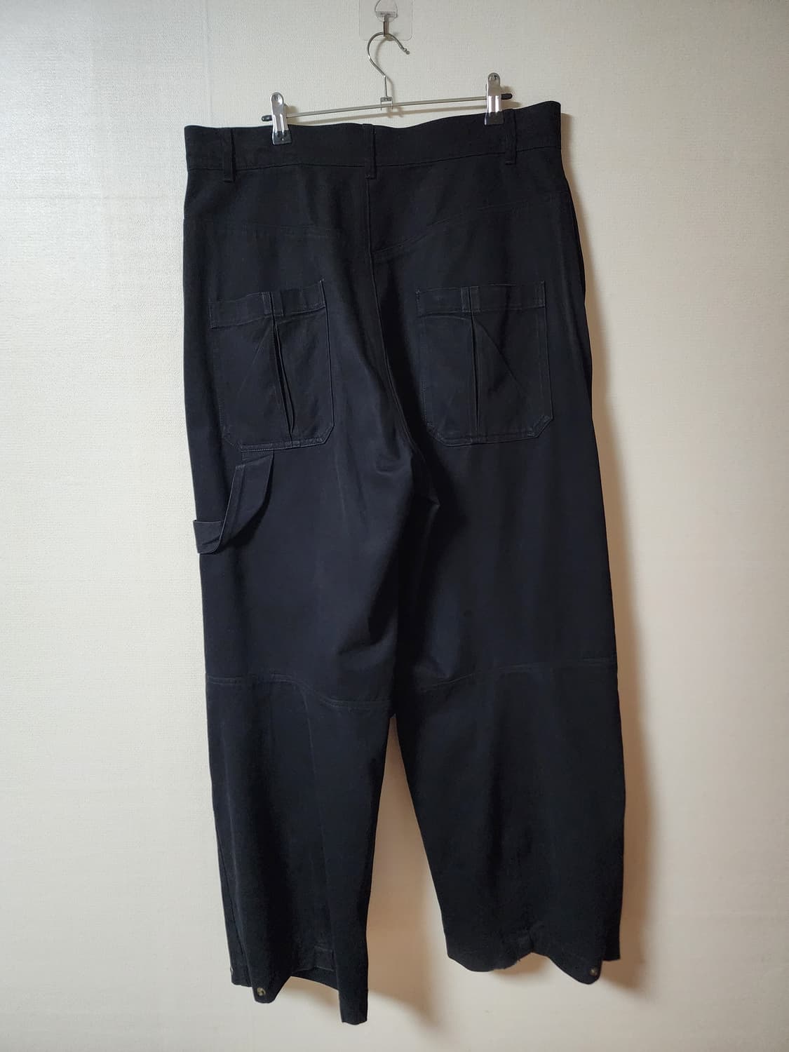 ETCE 더블니 코튼팬츠 블랙 L 상품이미지4