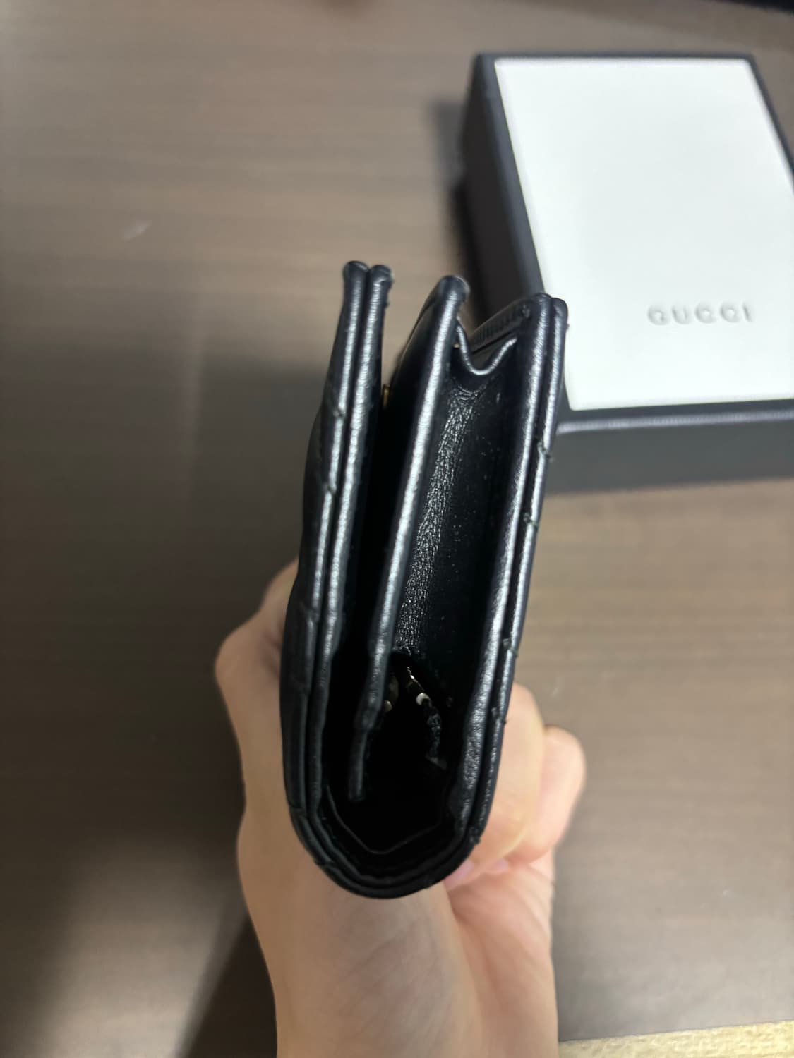 구찌 마몬트 마틀라세 반지갑 블랙 상품이미지4