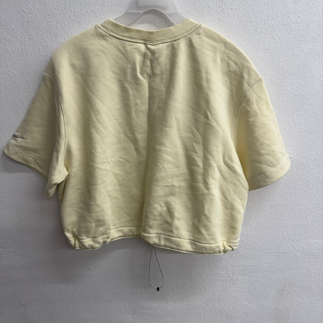 나이키 크롭 플라워 로고 라이트 엘로우 티셔츠 m 상품이미지4