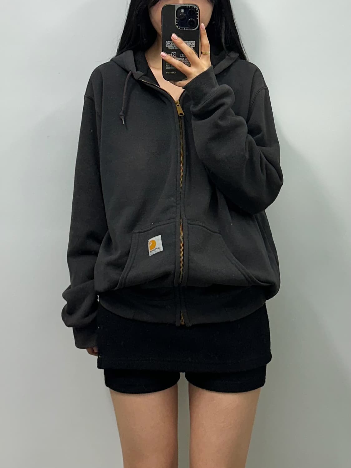 칼하트 써멀 블랙 후드집업  상품이미지1