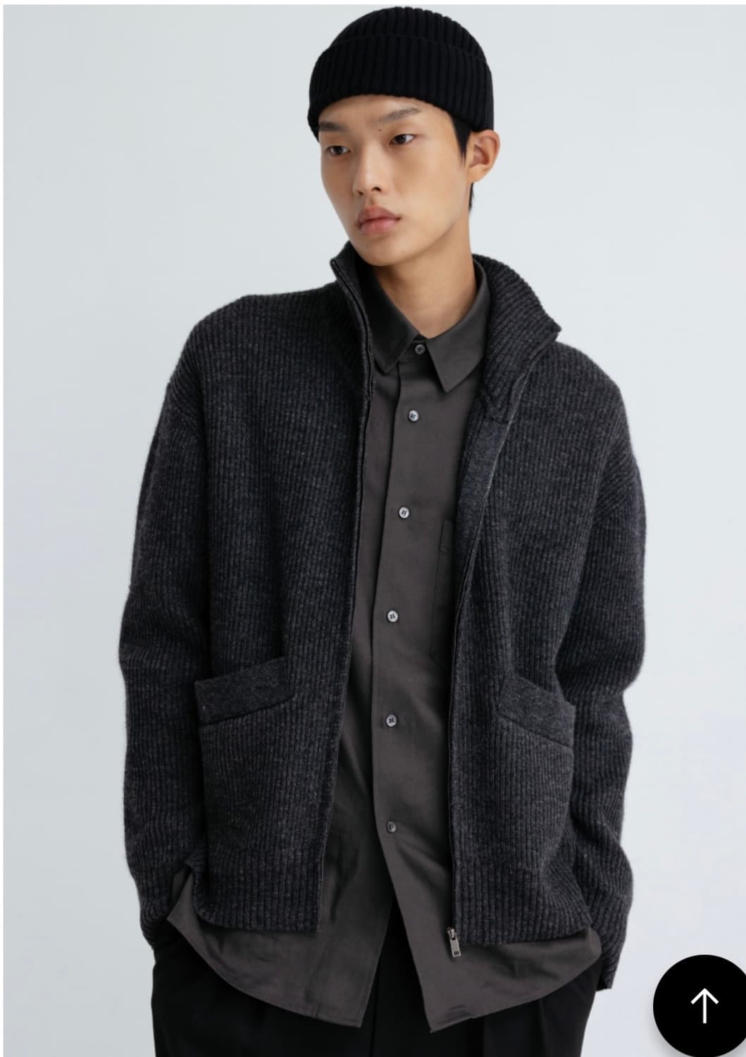 Essential by eql 터틀넥 니트집업 가디건 상품이미지2