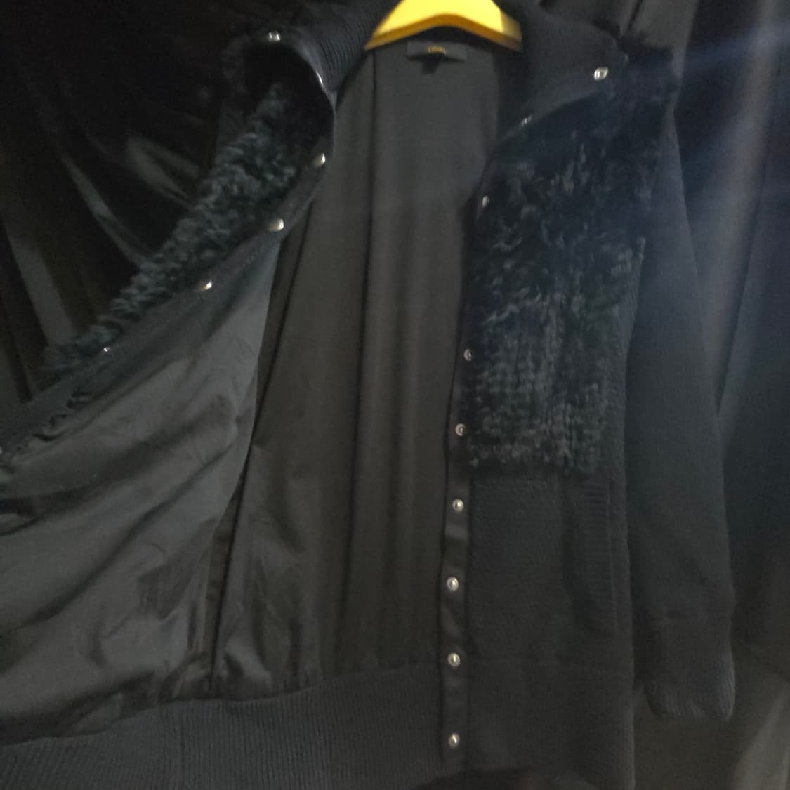 캘러웨이 퍼 장식 방풍 니트 자켓 상품이미지6