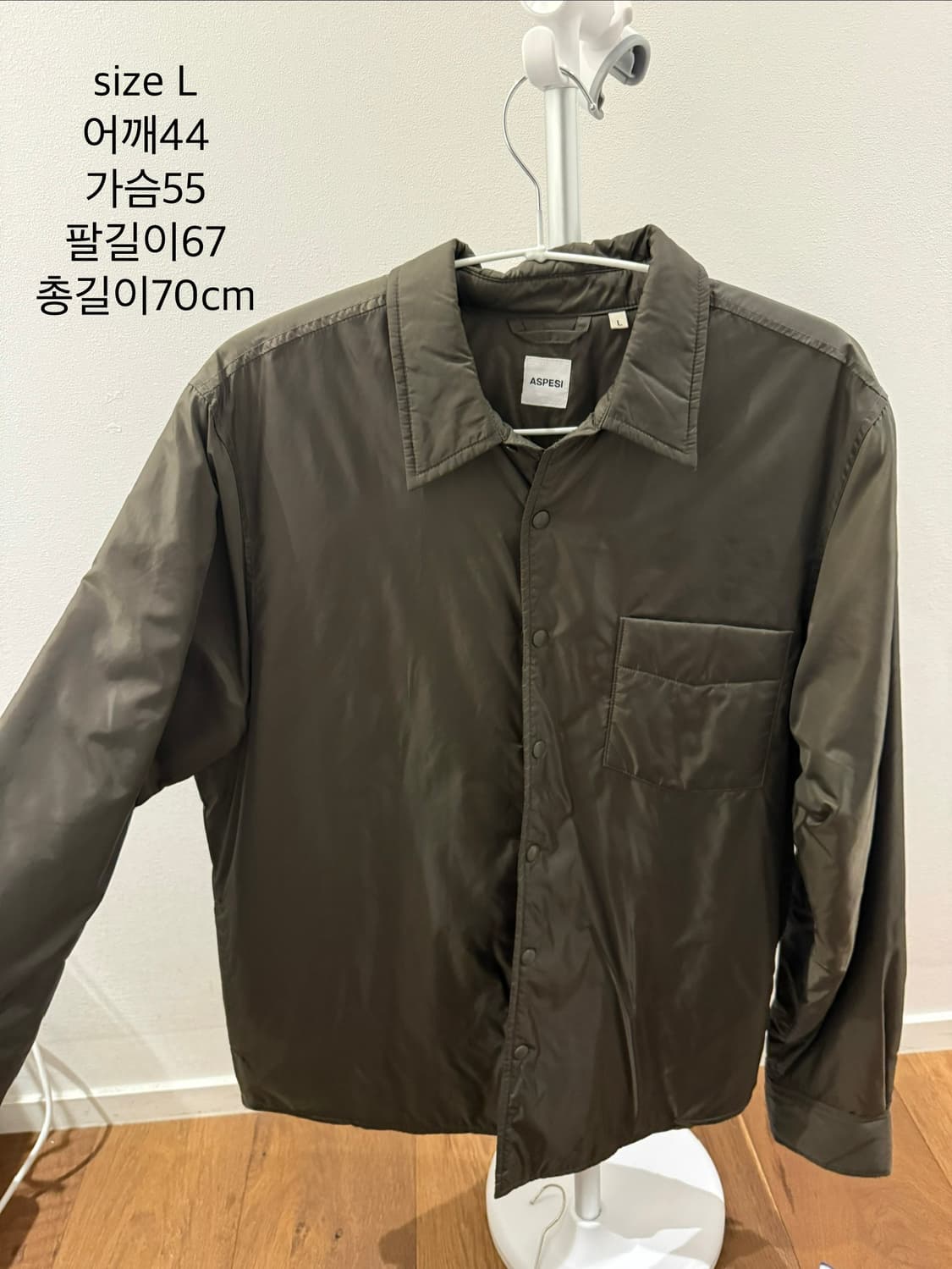 ASPESI 카키 패딩자켓 상품이미지1