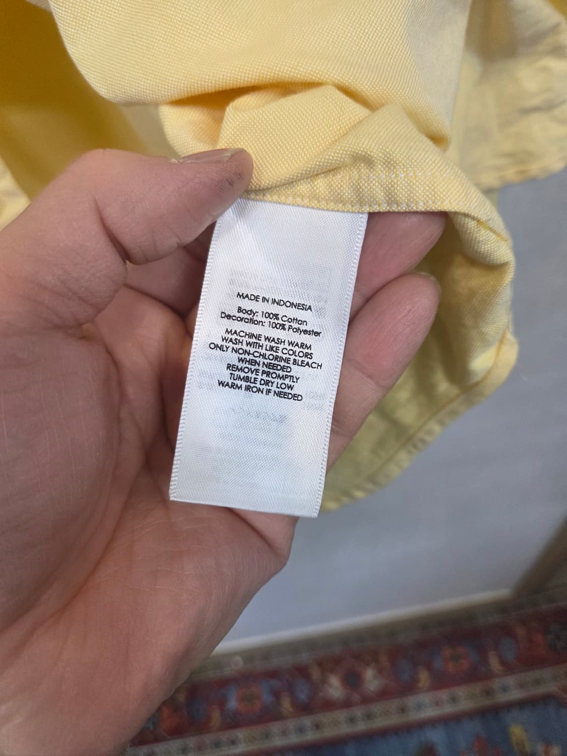 폴로랄프로렌 칼라포니 병아리 셔츠긴팔 160/80 성인대략 s 상품이미지5