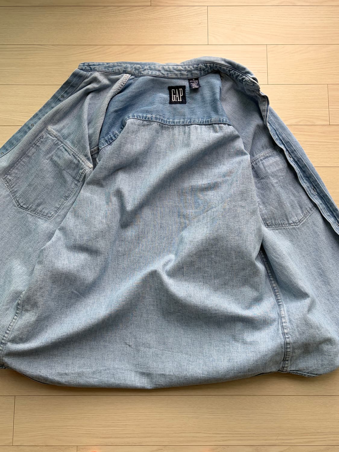 90s 올드 갭 GAP 빈티지 USA 데님 셔츠 103 (미제) 상품이미지4