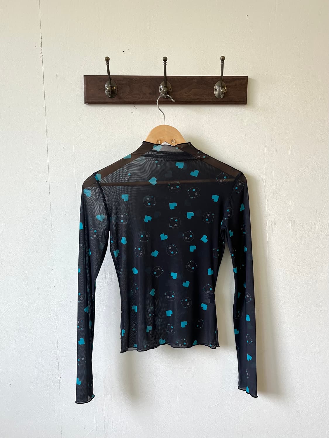 NieR 시스루 민트 캣 탑 상품이미지4