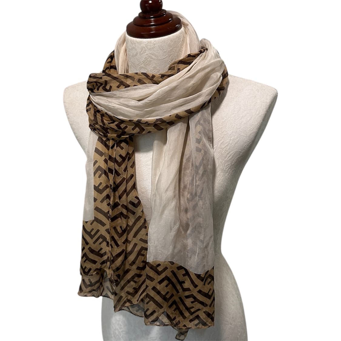 펜디 FF로고 실크 스카프 상품이미지2