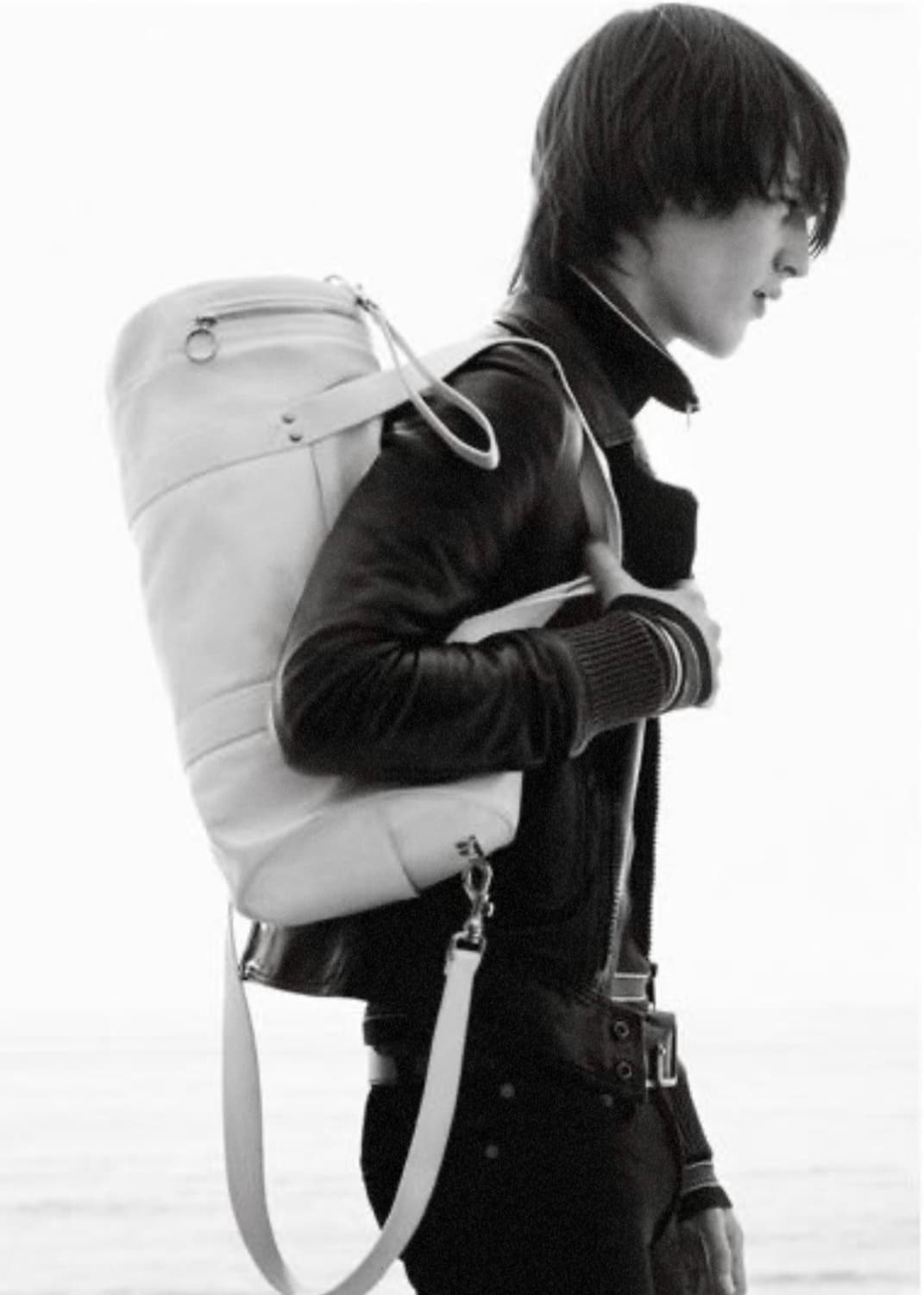 요지야마모토 레더 더플백 상품이미지7