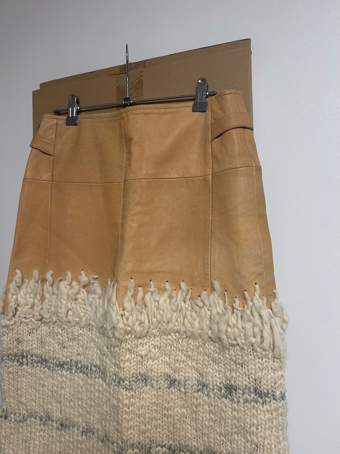 vintage 고트스킨 울 스커트 상품이미지3