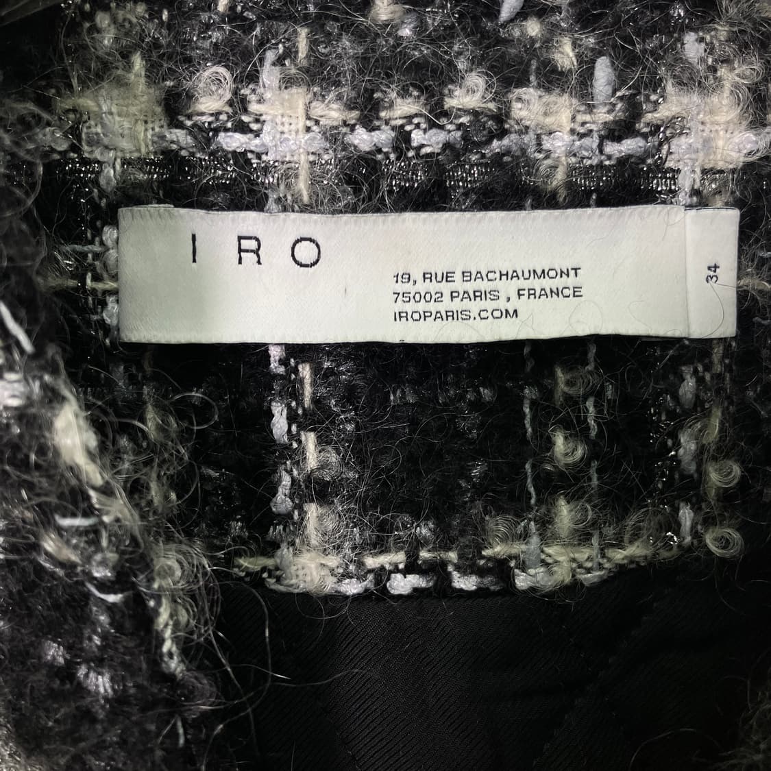 Iro 이로 체크 트위드 코트 34 상품이미지3