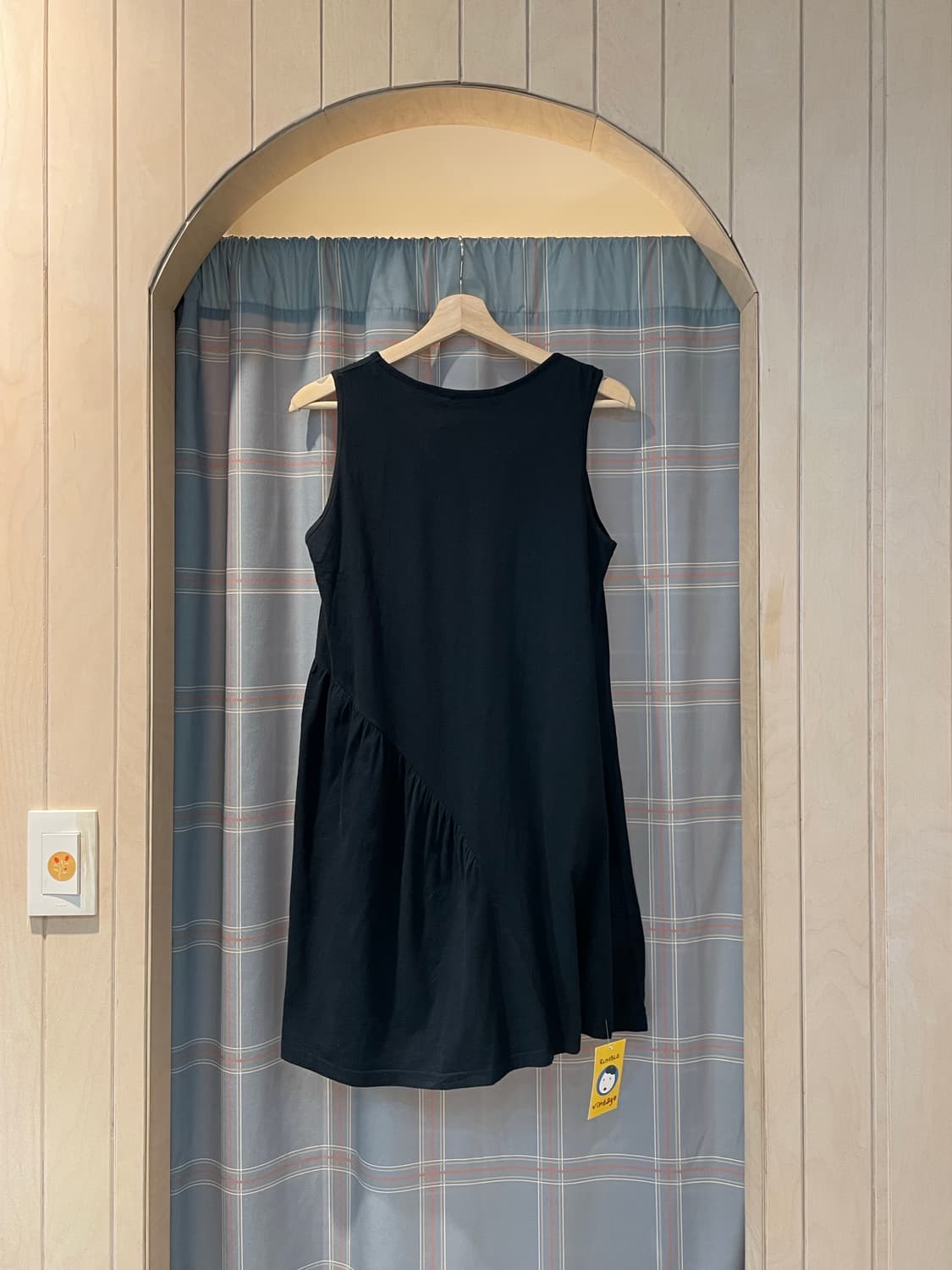 일본빈티지 수술디테일 블랙원피스 상품이미지5