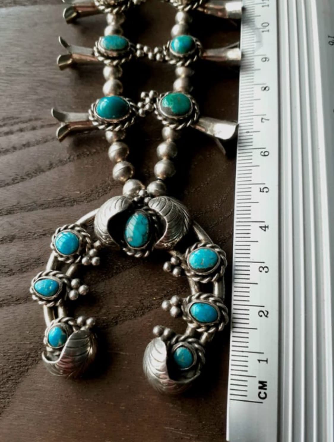 Navajo squash blossom 나바호 스쿼시 블로섬 목걸이 상품이미지8