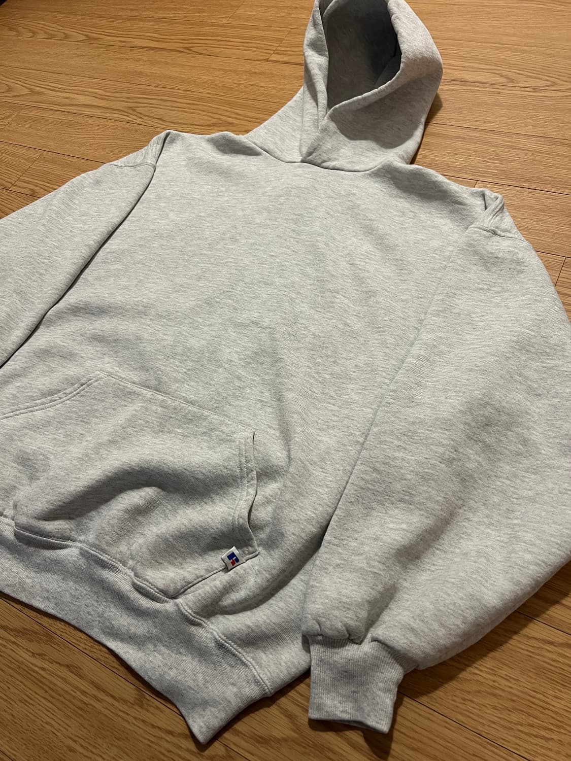 90s U.S.A 러셀 빈티지 후디 그레이 XXL 상품이미지3