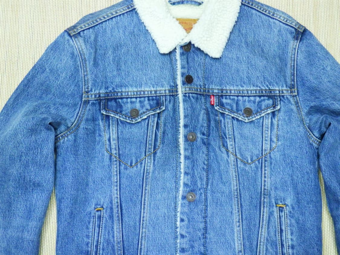 (S/90) 리바이스 Levis 양털 청 데님자켓 상품이미지3
