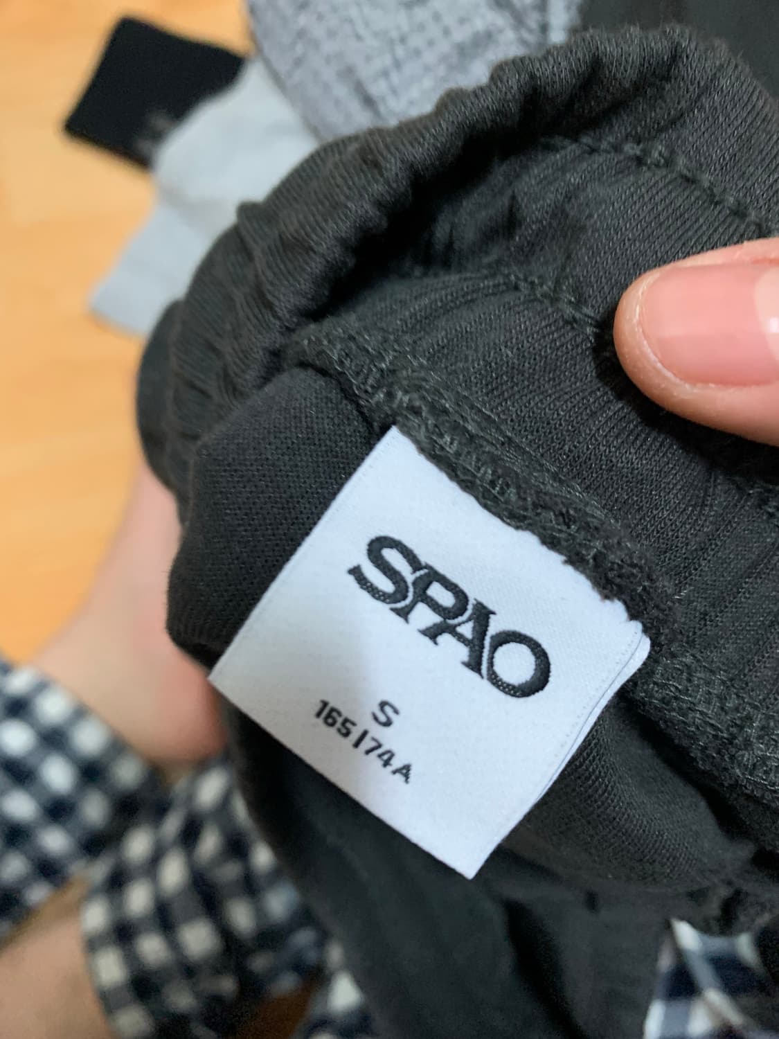 SPAO 차콜 밴딩 와이드 팬츠 S 상품이미지3