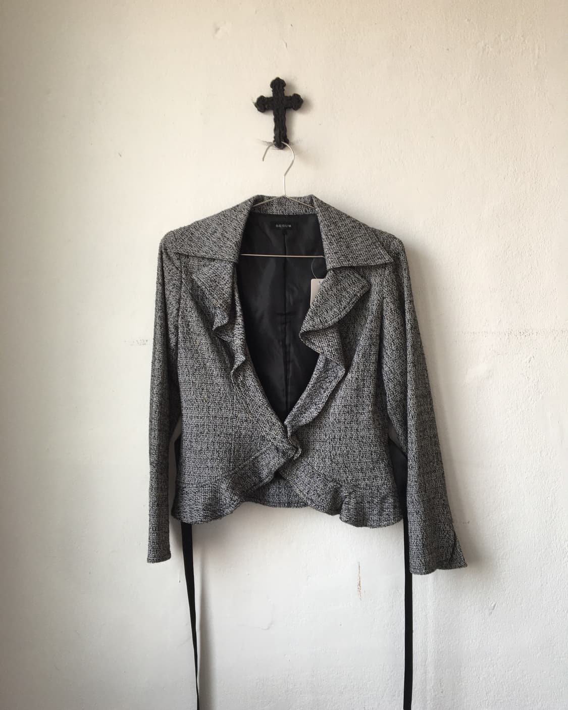 Ruffle point tied jacket 상품이미지2