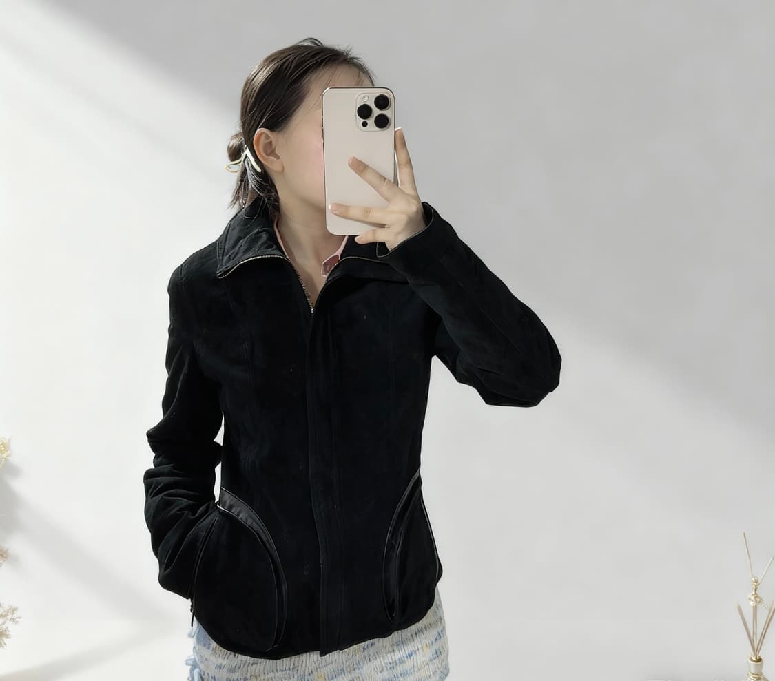 빈티지 고딕 라이더 포켓 되지가죽자켓 상품이미지6