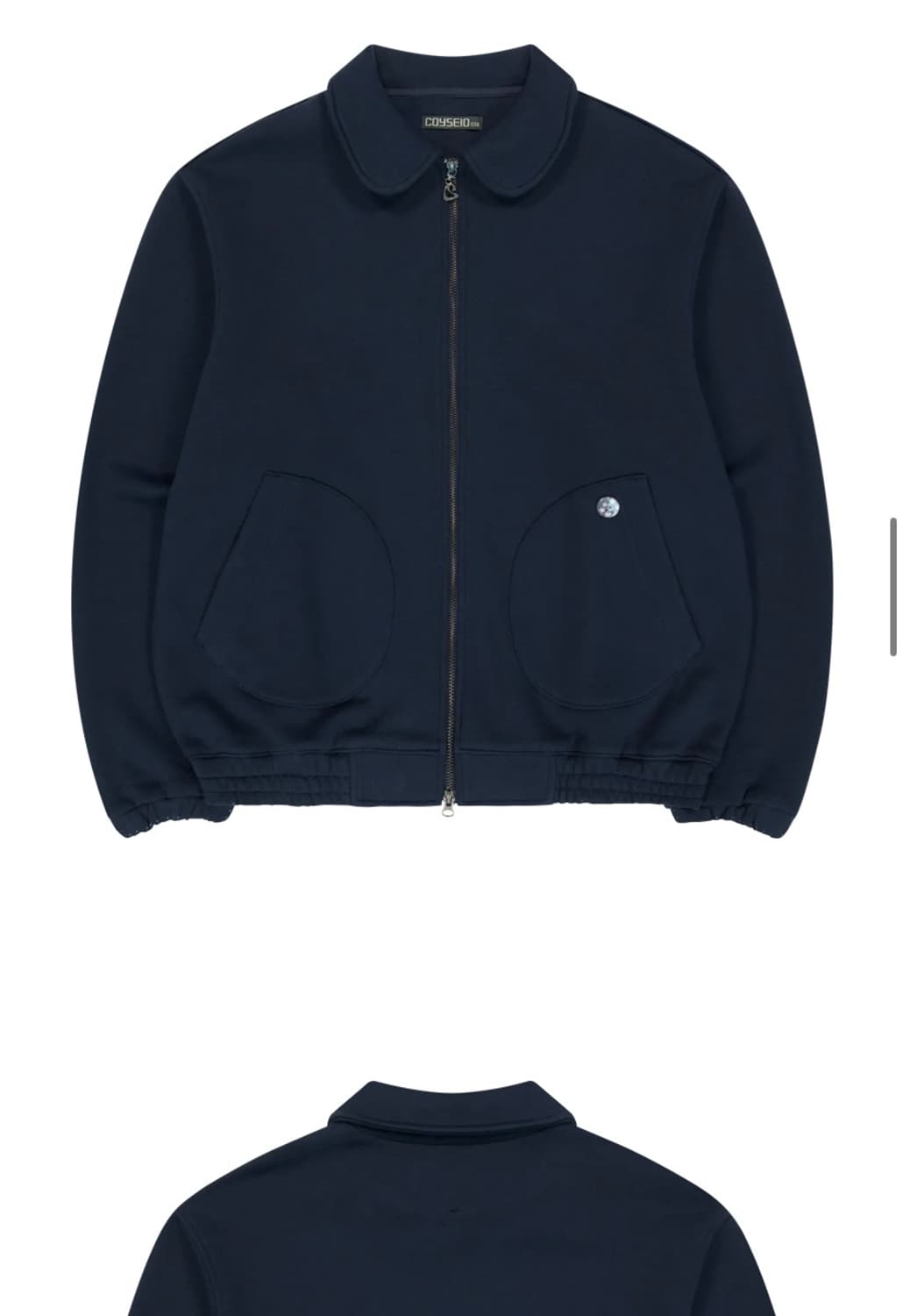 코이세이오038 라운드 트랙집업 네이비 상품이미지2