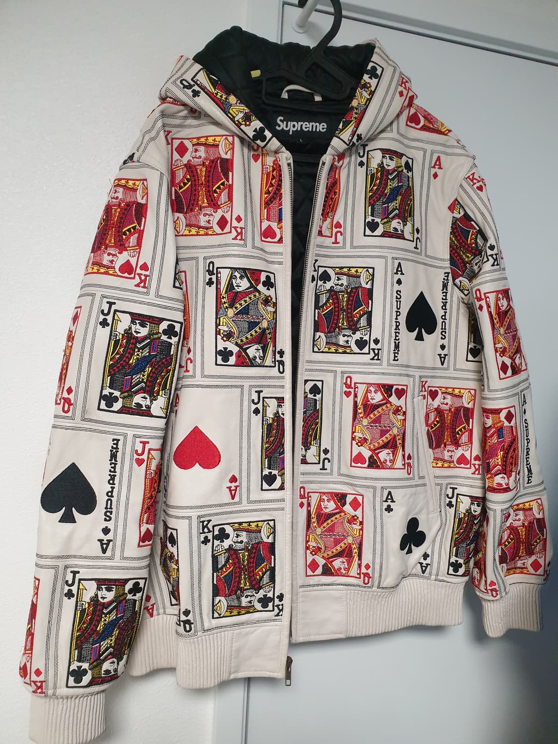 슈프림 카드 후드자켓 L size 상품이미지1