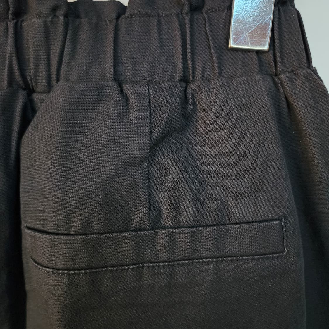 코데즈컴바인 검정색 와이드 밴딩 바지 상품이미지4