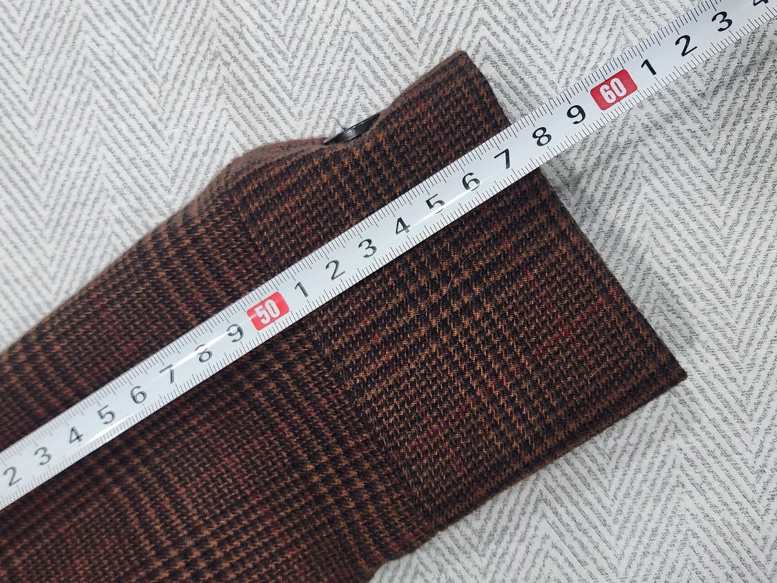 [S] 언유주얼앵글 브라운 체크 롱 맥시 원피스 S 상품이미지9