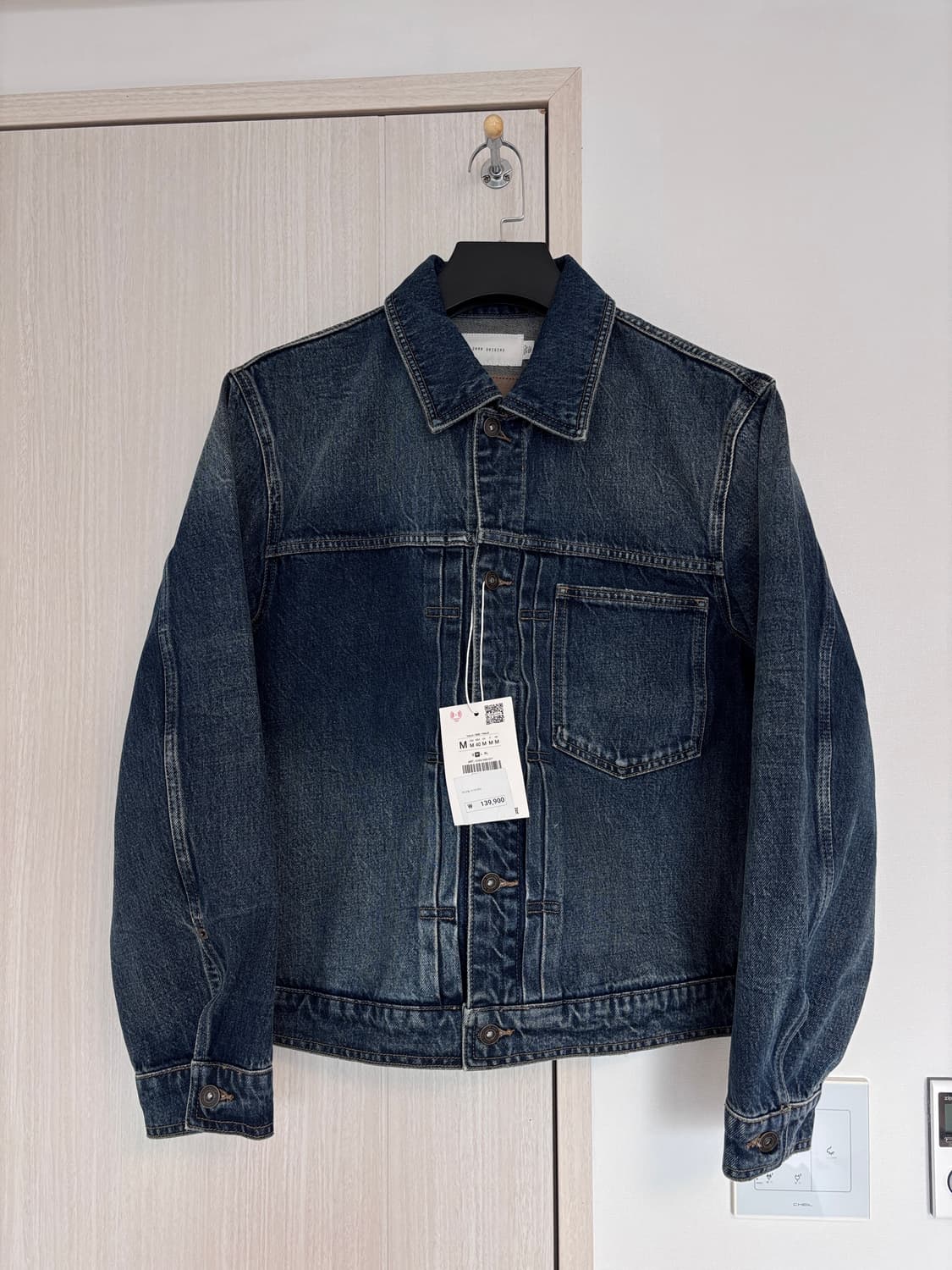 새상품) M 자라 오리진스 남성 데님 자켓 상품이미지1