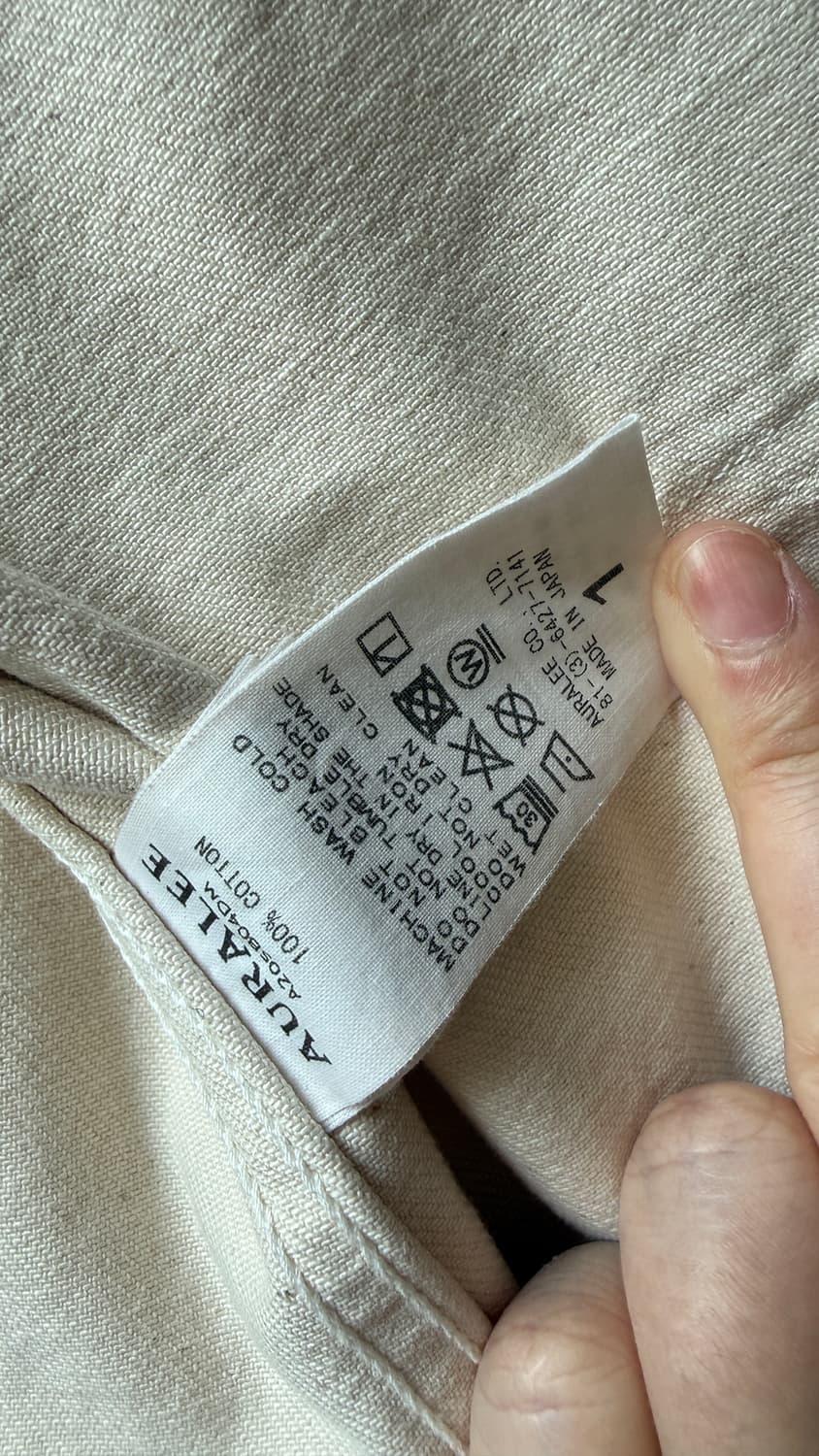 오라리 화이트데님 자켓 AURALEE HARD TWIST DENIM 상품이미지7