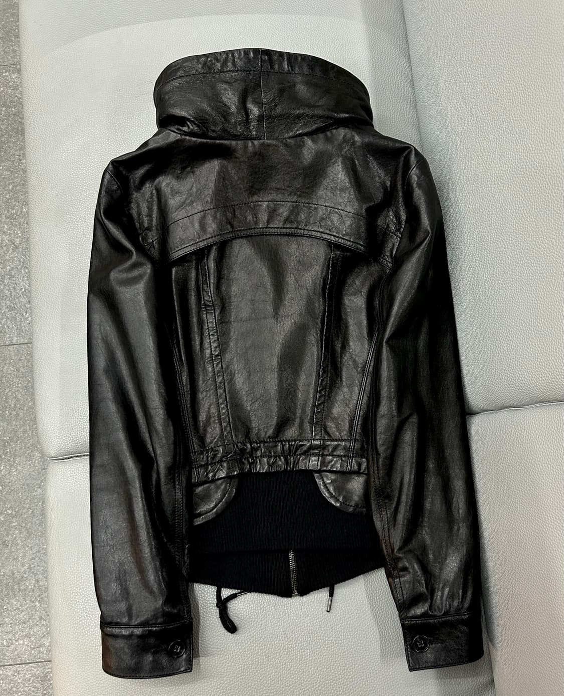 띠어리 블랙 가죽자켓(M) 상품이미지6
