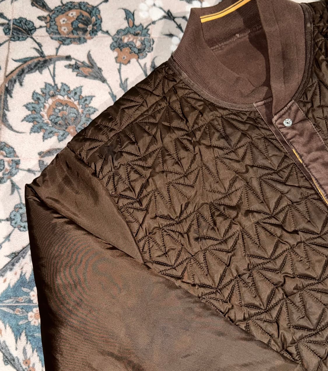 빈티지 나이키 브라운 퀼팅 바시티 자켓 상품이미지1