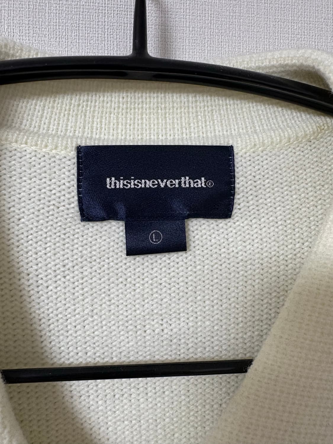 디스이즈네버댓 체인 집업 오프화이트 L 상품이미지7