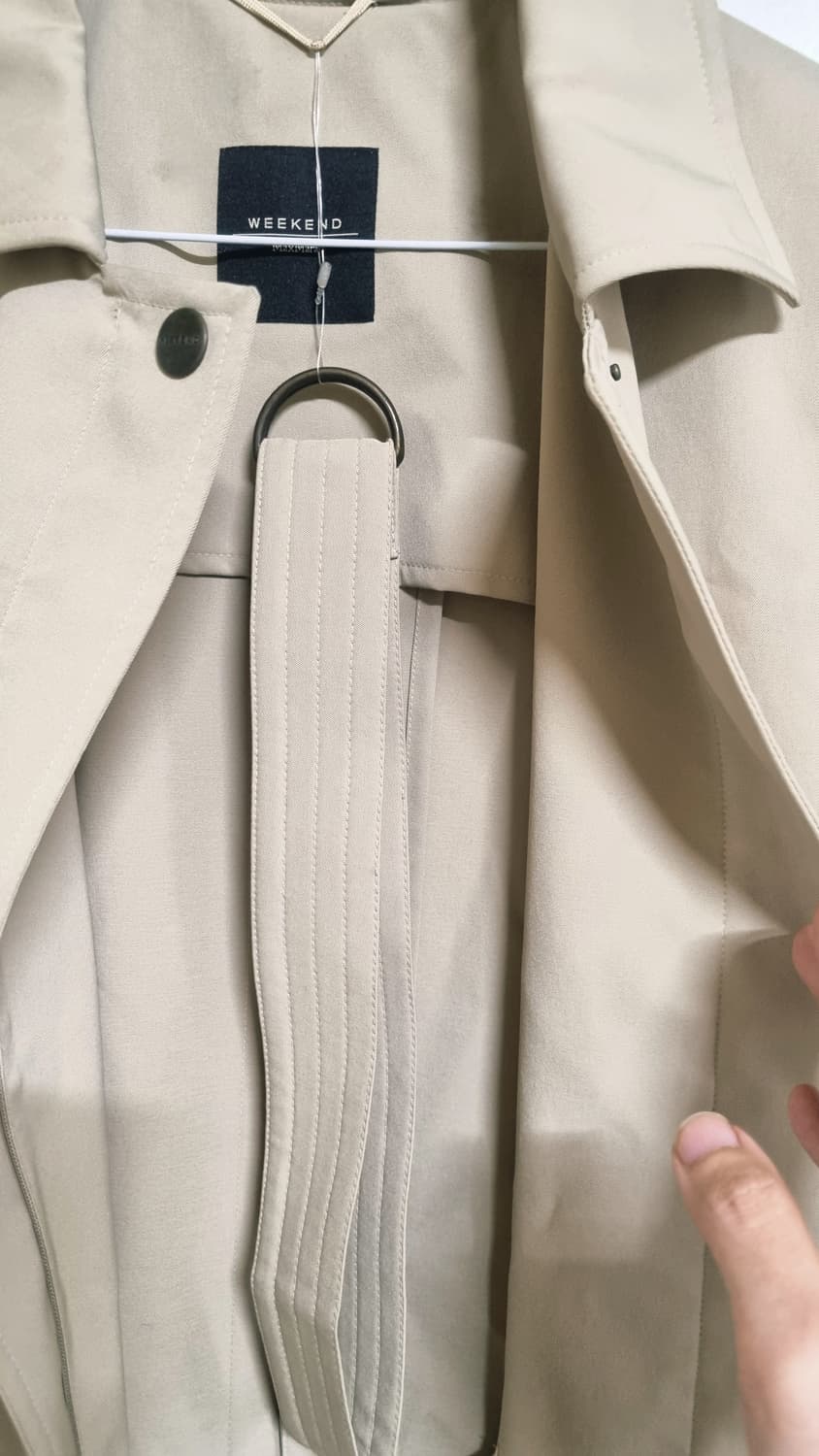 WEEKEND Max Mara 베이지색 봄,가을 코트 77사이즈 L사이즈 상품이미지5