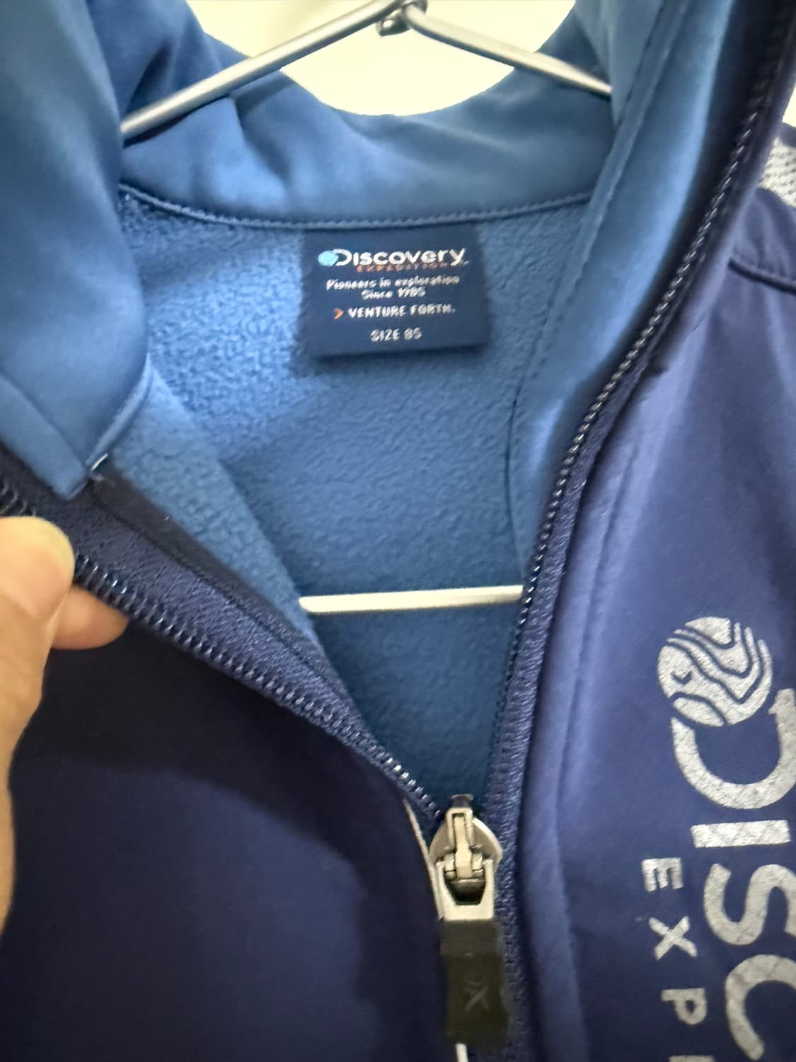디스커버리 익스페디션 여성용 안감 기모 집업 자켓 라이트블루85 상품이미지2