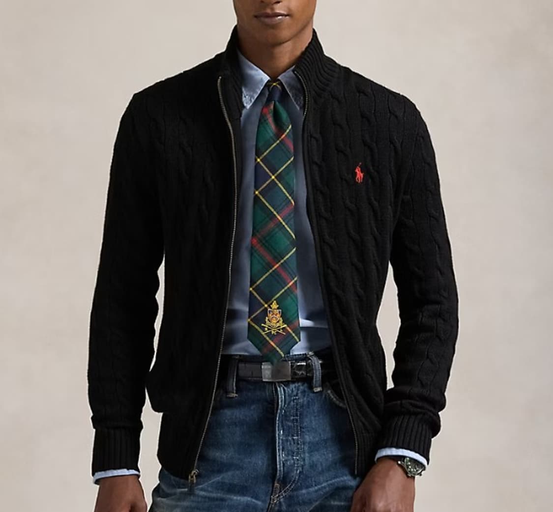 폴로 랄프로렌 아이코닉 케이블 니트 지퍼 스웨터 PN5858 상품이미지2
