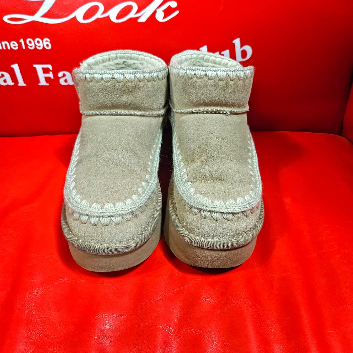 마크모크(MACMOC) 따땃 스티치 소가죽 스티치 퍼부츠 230 상품이미지5