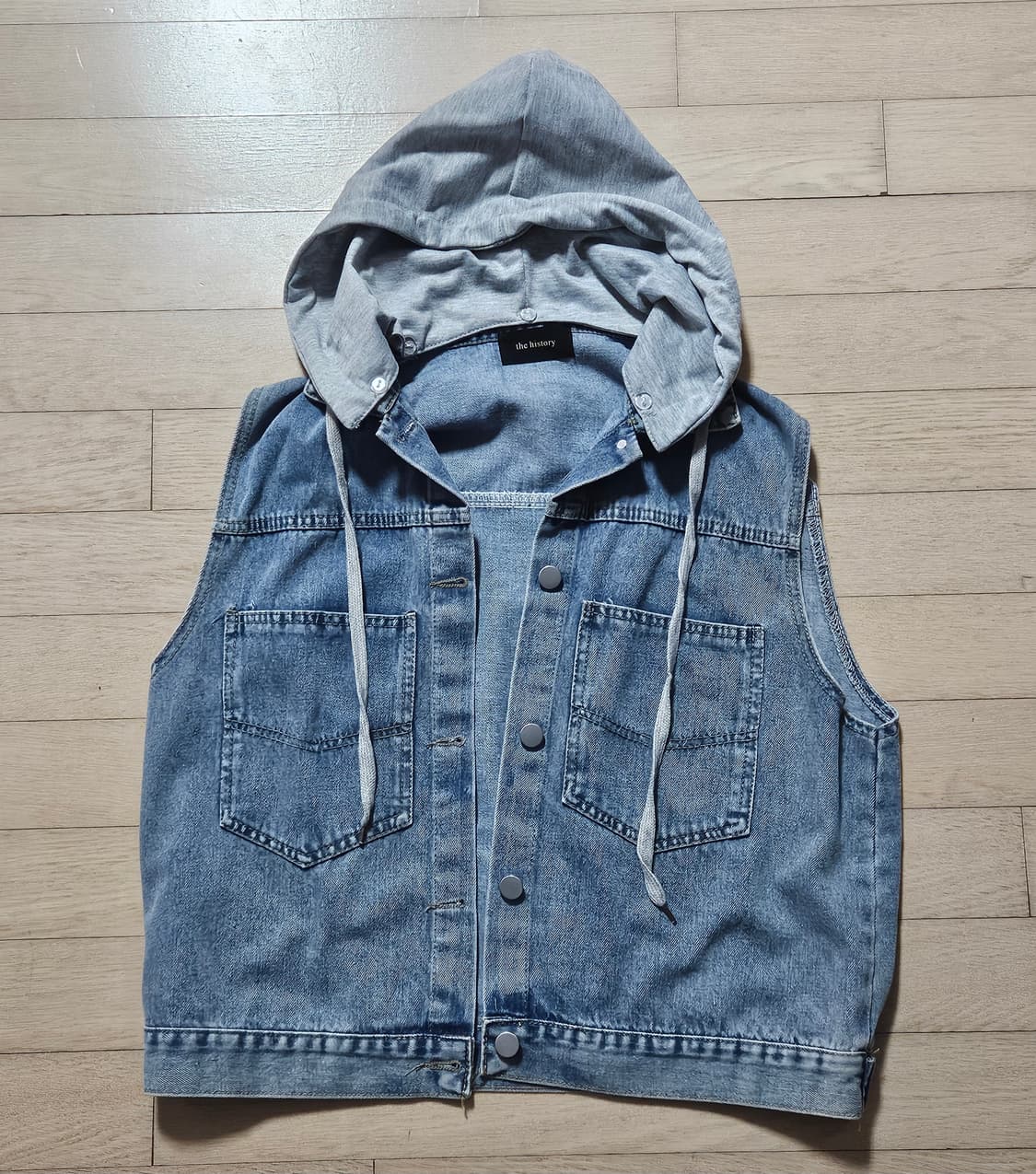 더 히스토리 후드 데님 베스트 상품이미지1