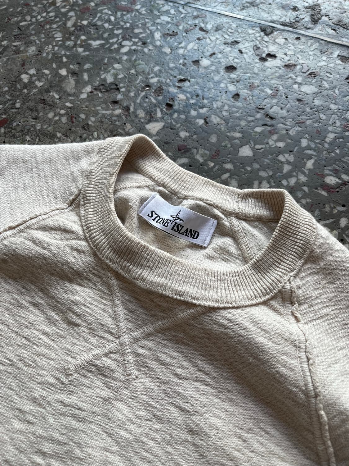 스톤아일랜드 아이보리 니트 상품이미지6