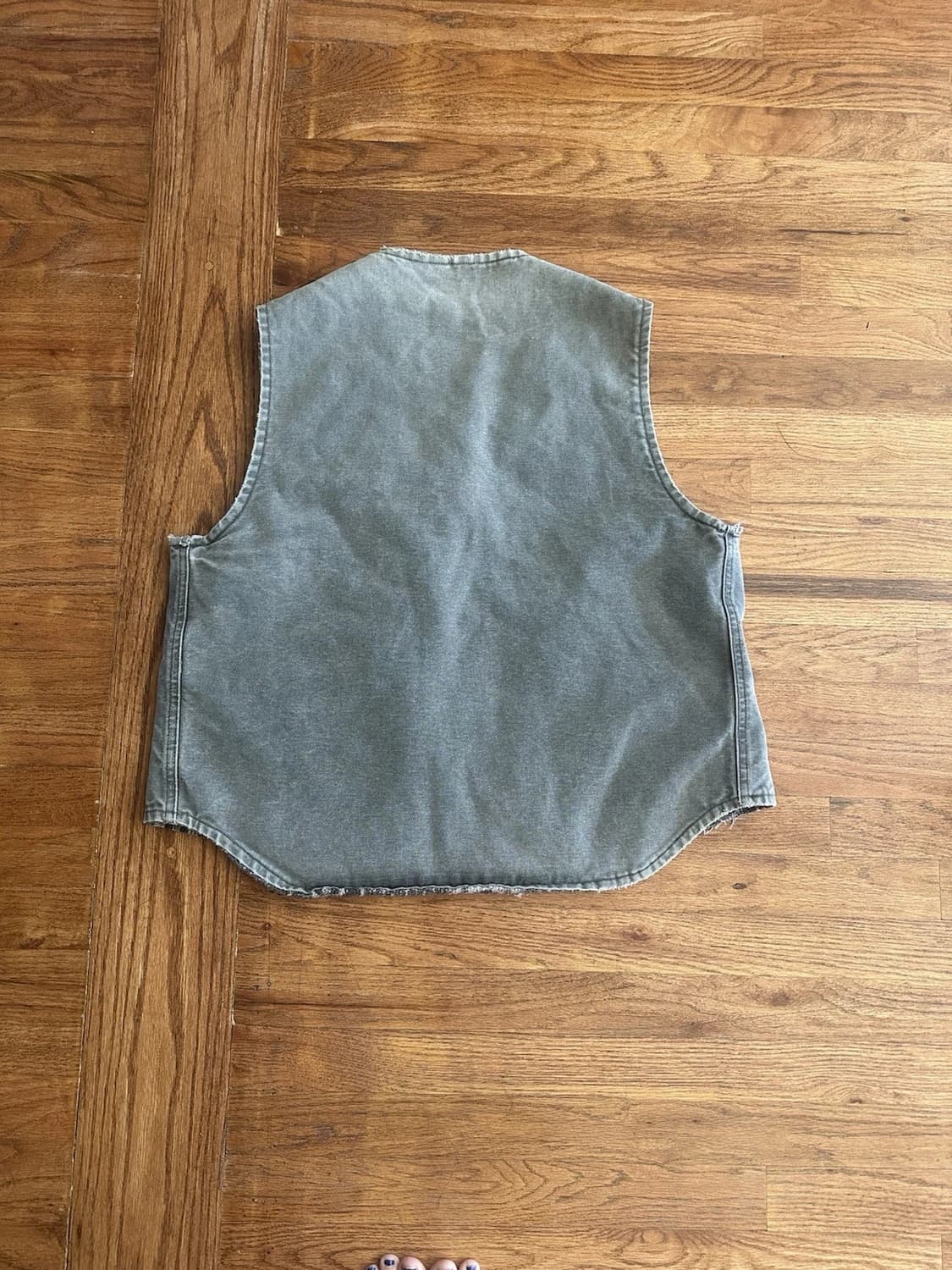 90s 빈티지 칼하트 판넬 리버시블 플리스 베스트 L 상품이미지3