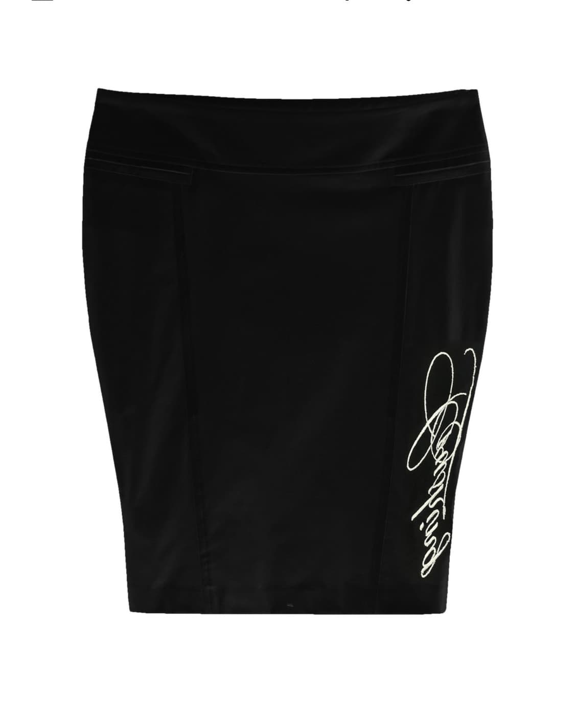 본네 슬릿 지퍼 스커트 블랙 상품이미지1