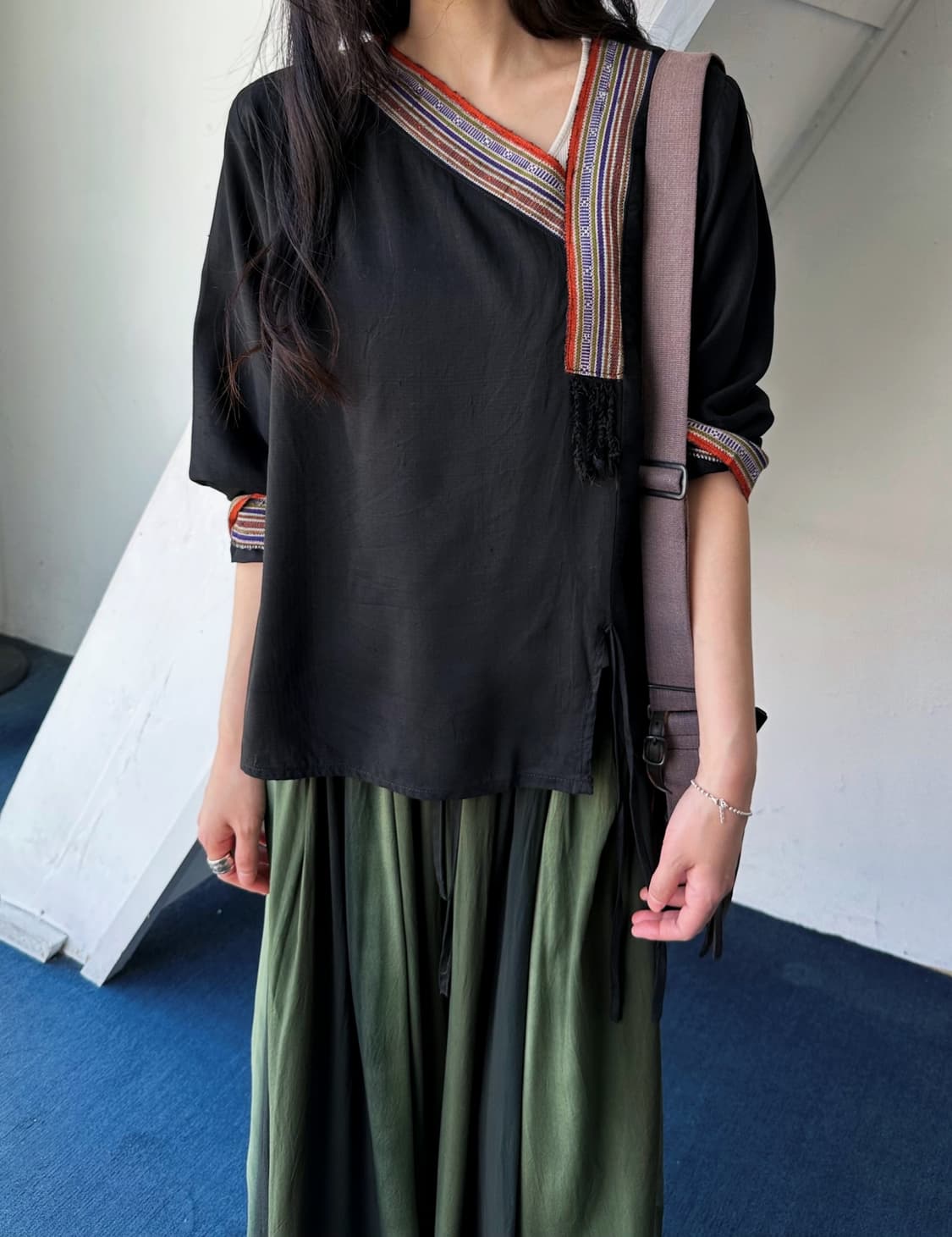 100% Silk fabric design collar P/O 상품이미지8