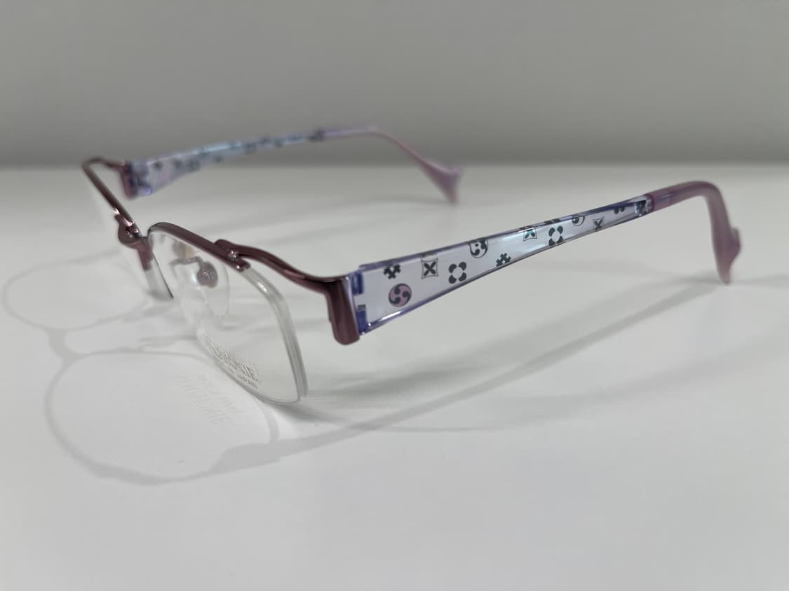 심포니 SYMPHONIE 일본 티타늄 반무테 안경 빈티지 90s 3번 상품이미지4