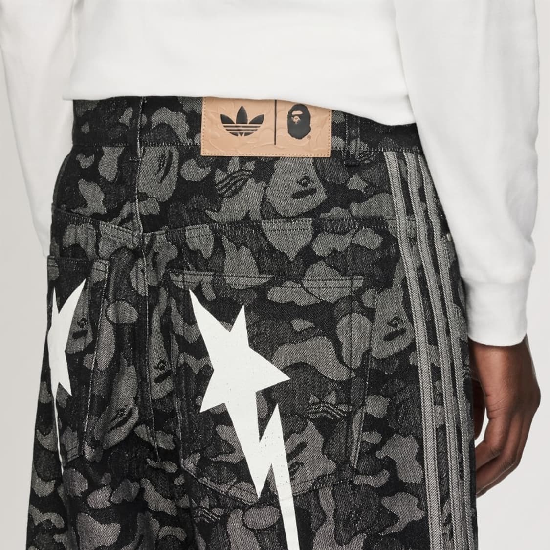 아디다스 x 베이프 데님 쇼츠 상품이미지6