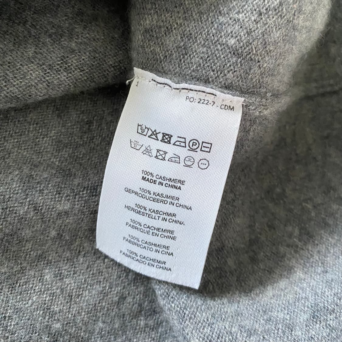 [XL] 드리스 반 노튼 캐시미어 셔츠 가디건 그레이 상품이미지3