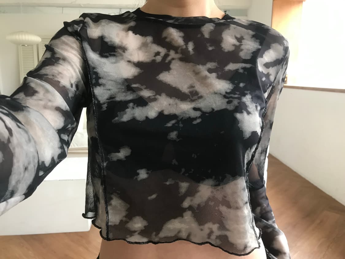 vintage pattern mash top 상품이미지4