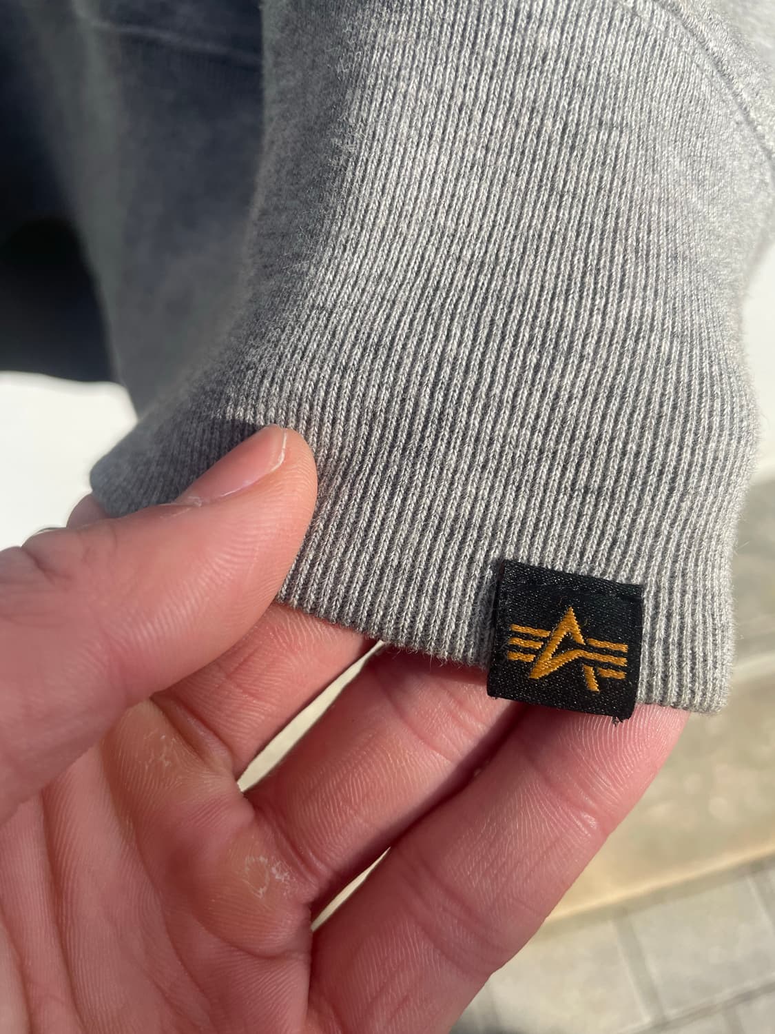 Alpha Industries biglogo grey sweatshirt 상품이미지7