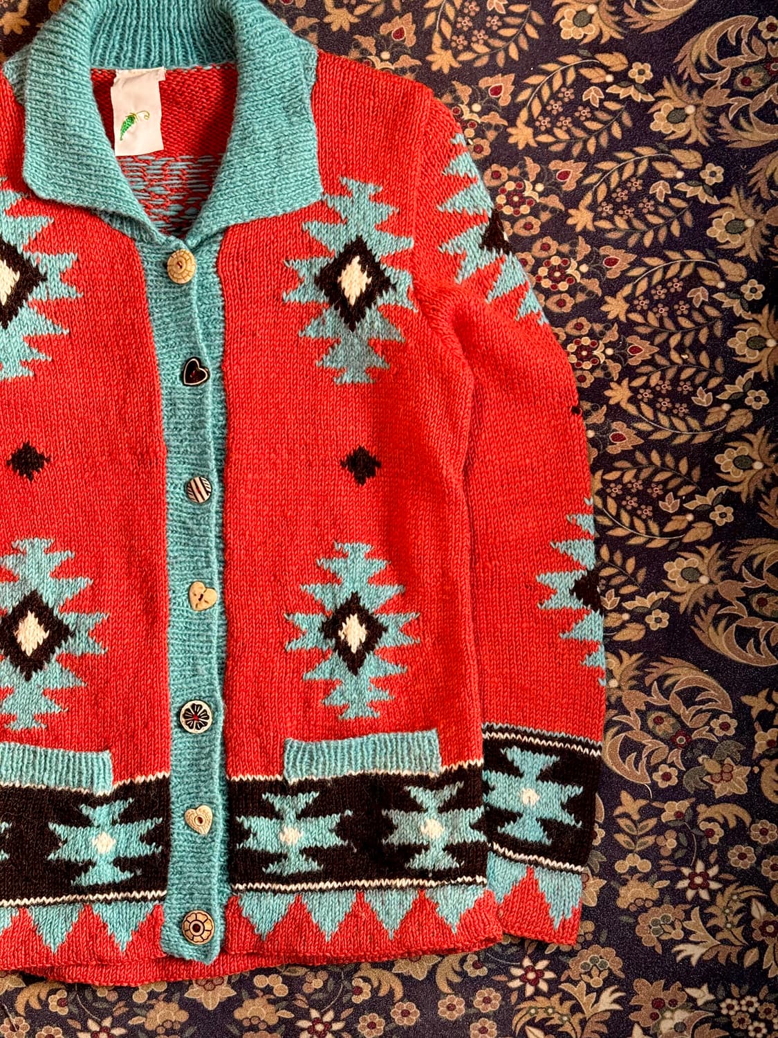 빈티지 네이티브아메리칸 나바호 울 가디건 상품이미지2
