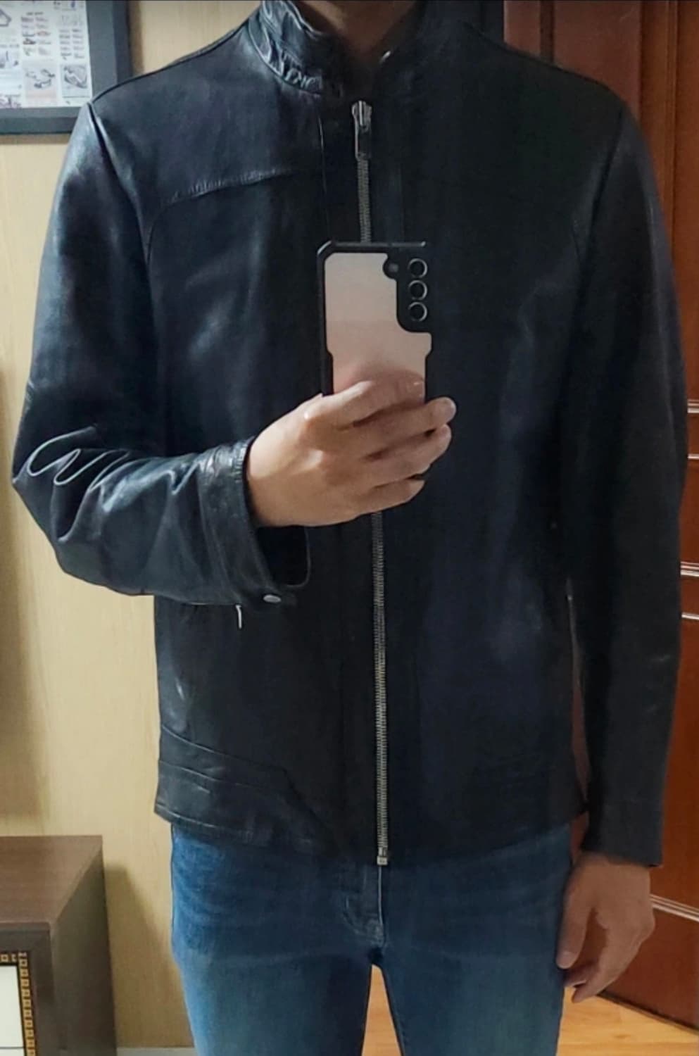 (착샷) 지오송지오 가죽자켓 바이커  상품이미지8