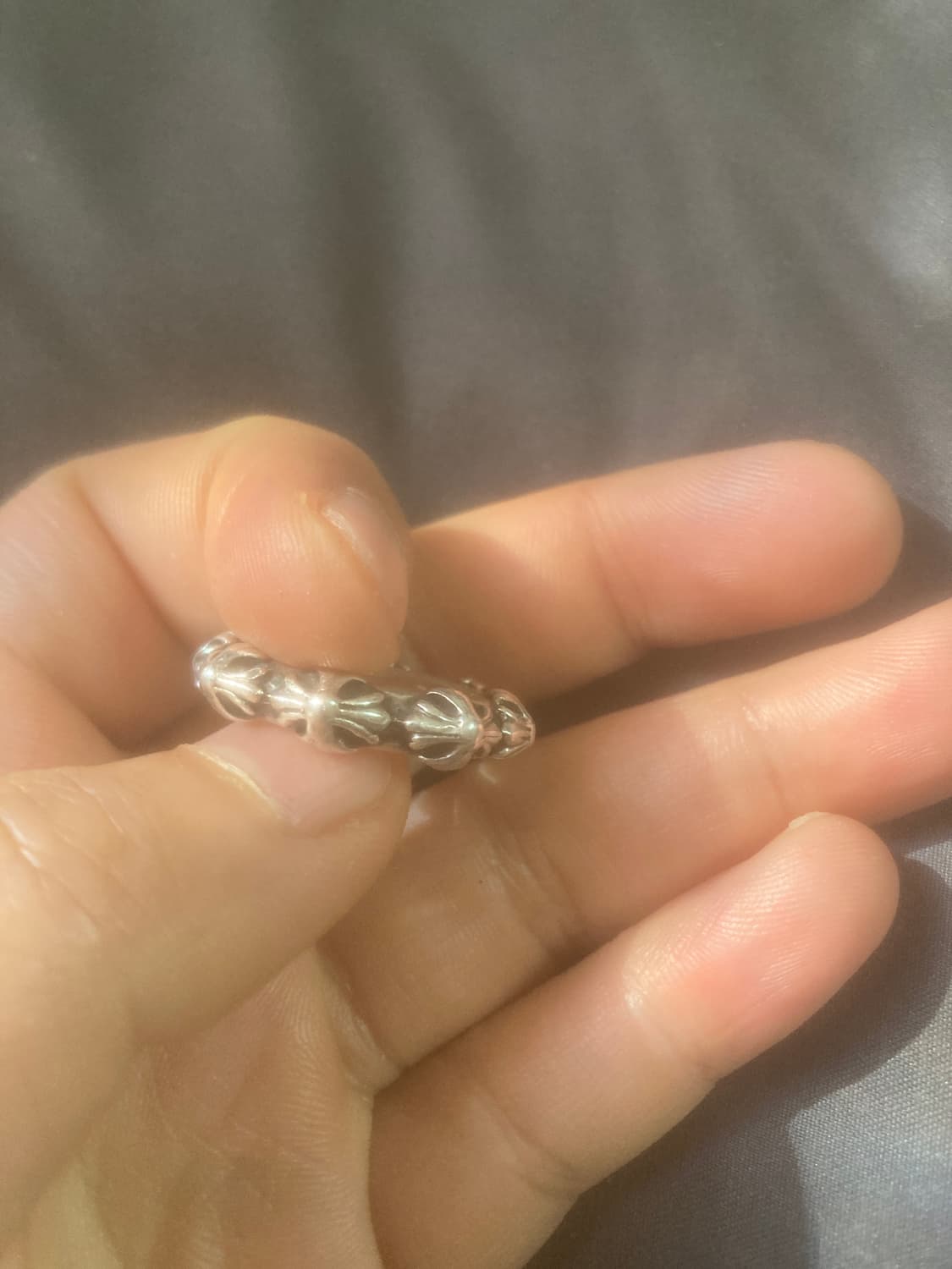 크롬하츠 크로스 밴드링 상품이미지2