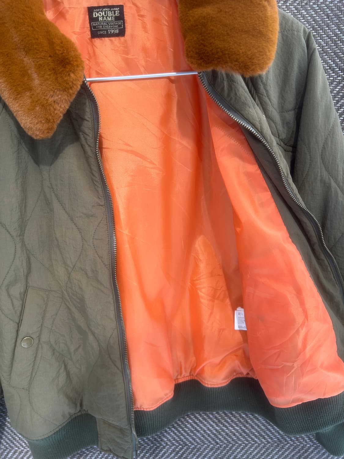 Duble name 퀄팅 해링턴자켓 상품이미지10