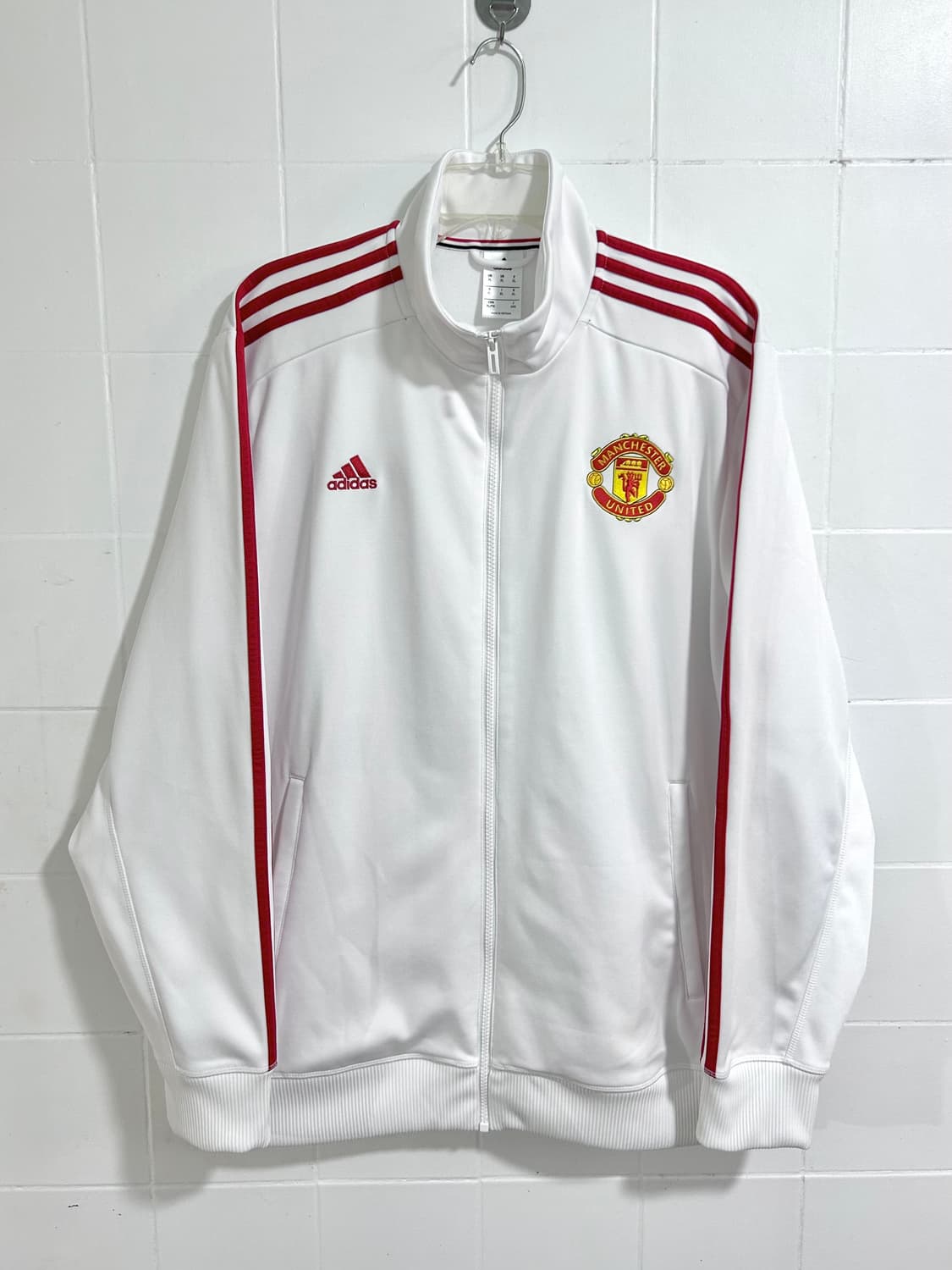 아디다스 맨유 져지 트랙탑 흰빨 상품이미지1