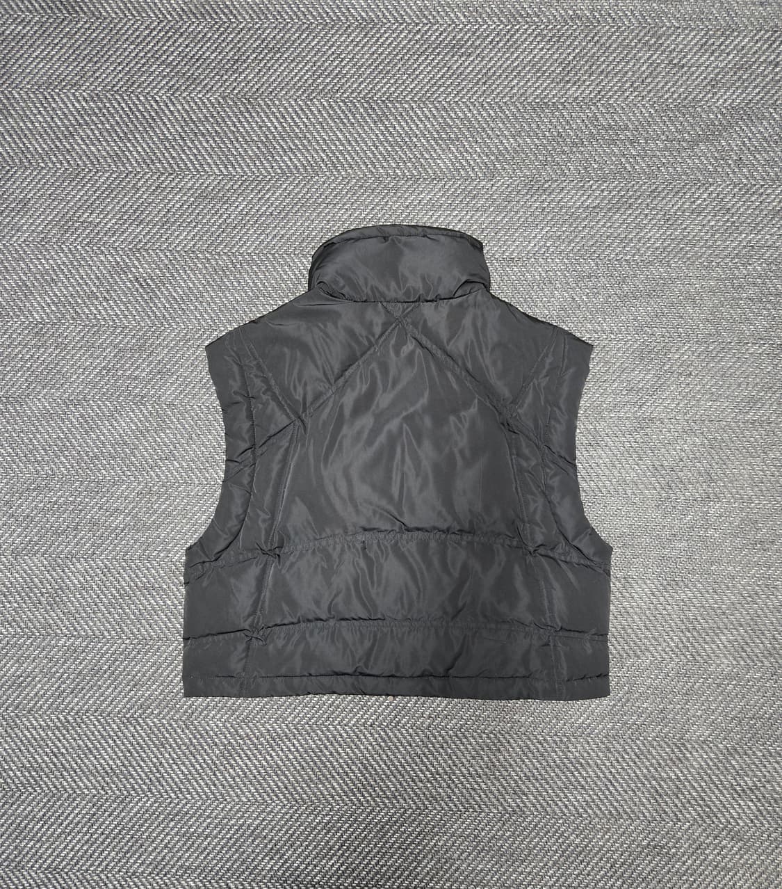 마이네임이즈 mynameis 블랙 반집업 다운패딩 조끼 상품이미지2